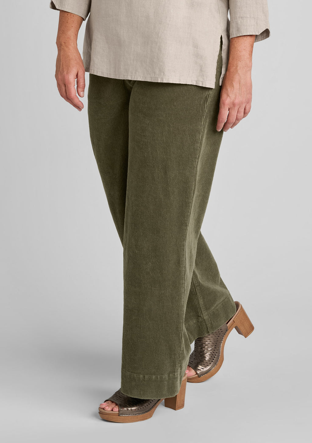 trouser full length pants green