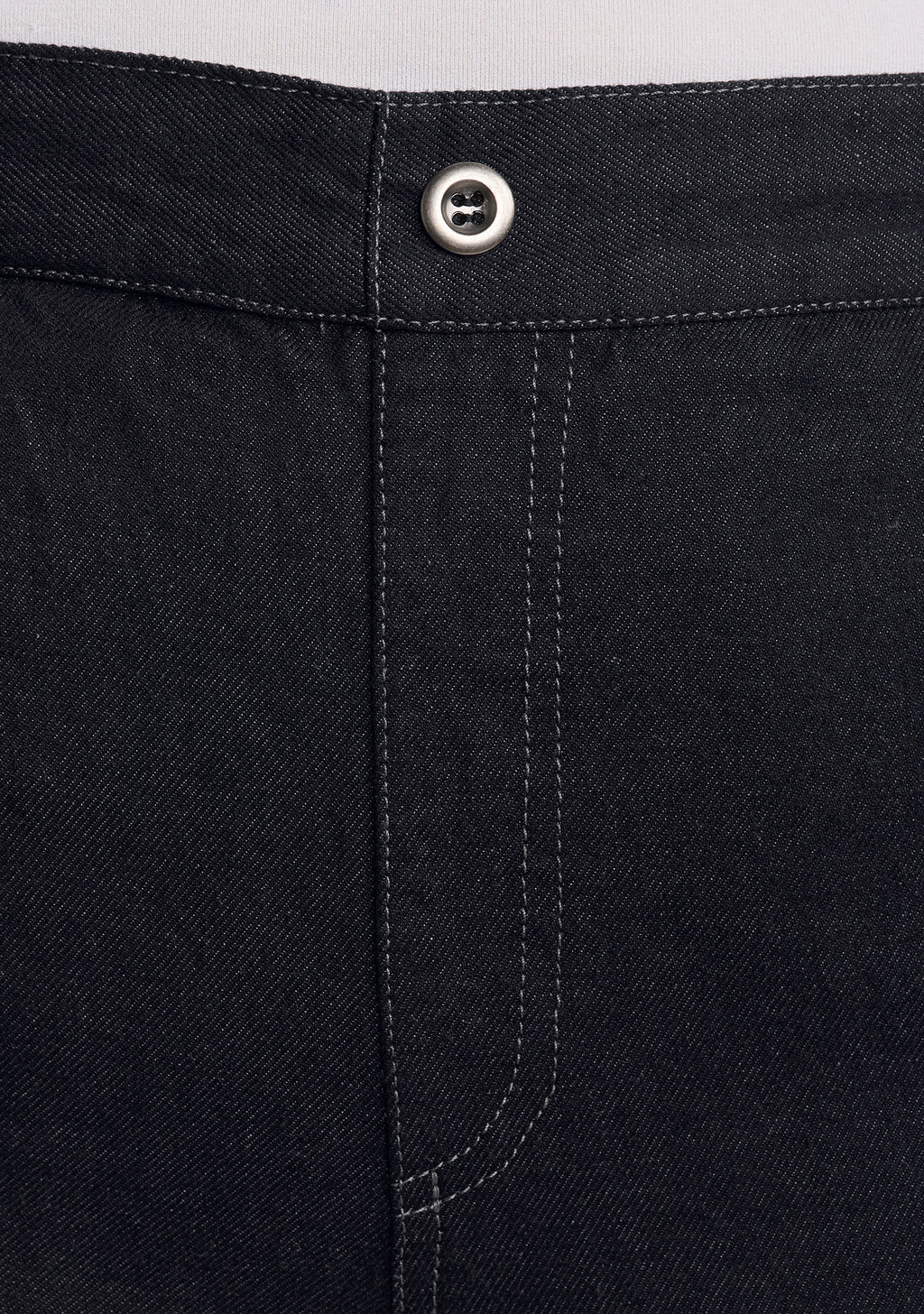 trouser linen/cotton denim pants details