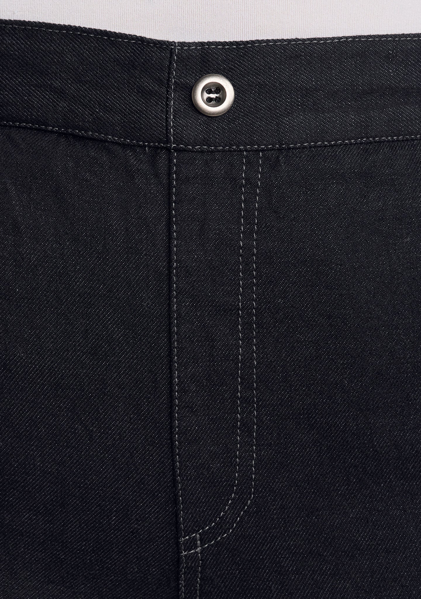 trouser linen/cotton denim pants details