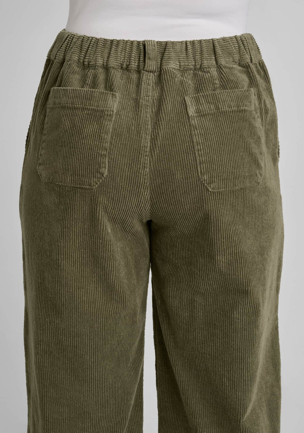 close up view of back pockets