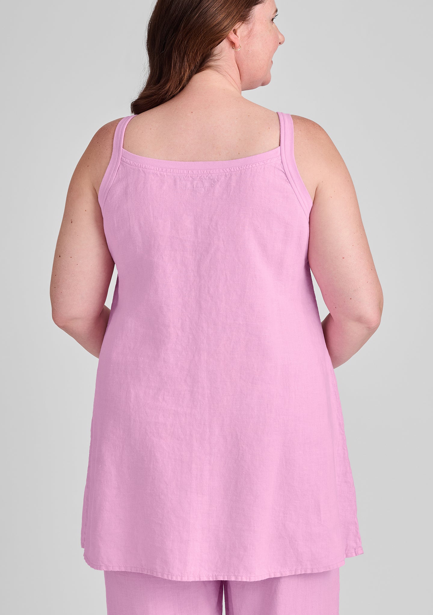 upward tunic linen tank top details