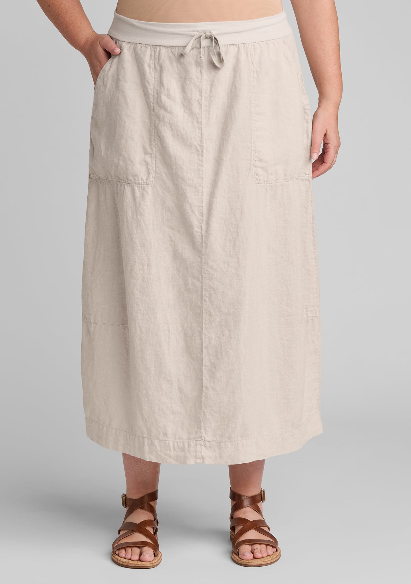 urban skirt linen skirt details