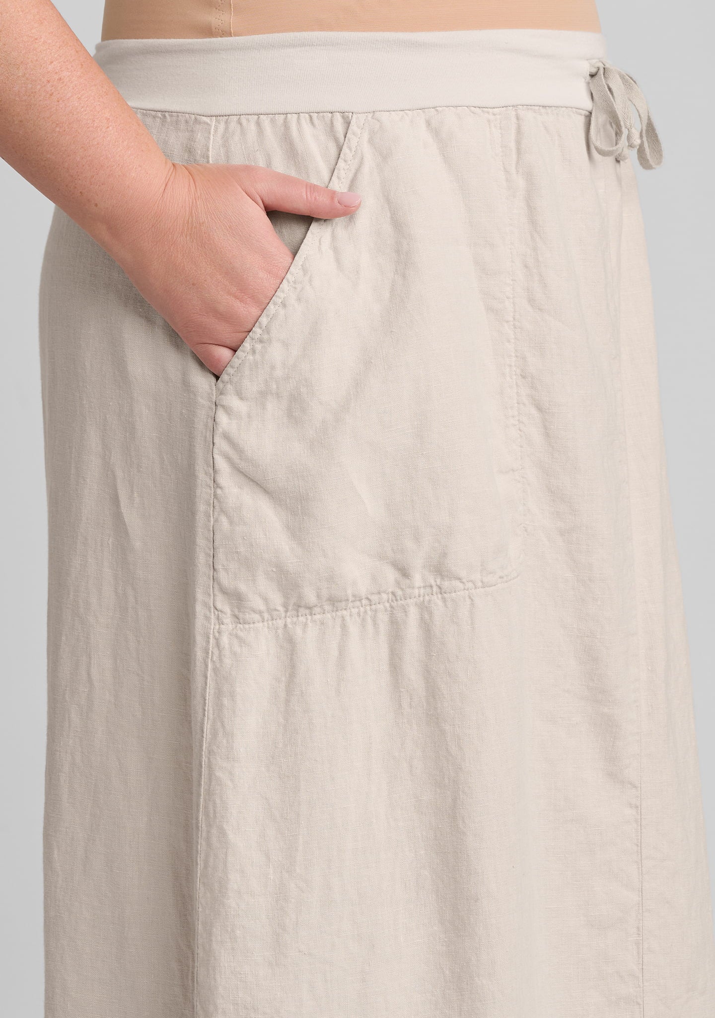 urban skirt linen skirt details