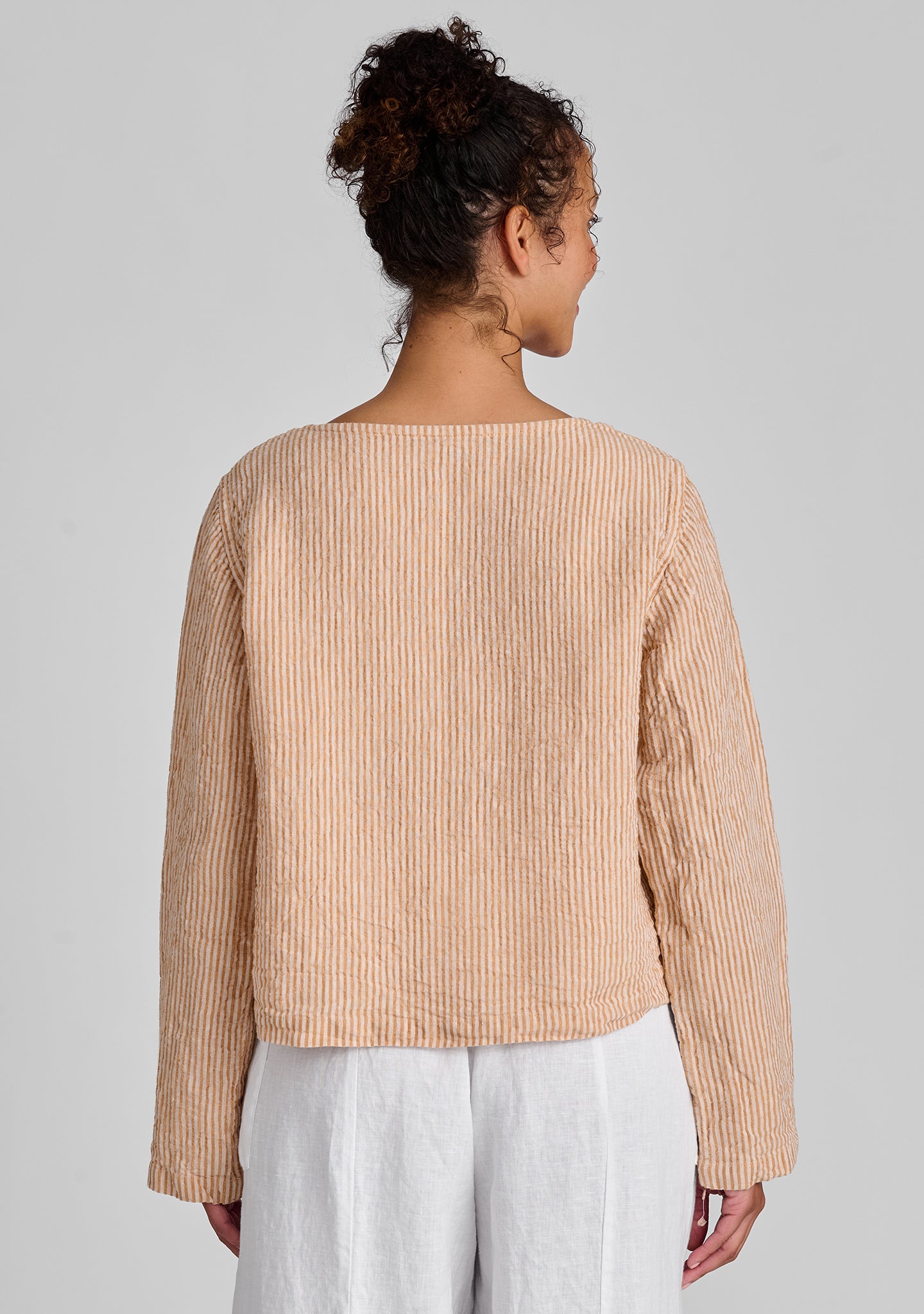 Cropped clearance linen cardigan