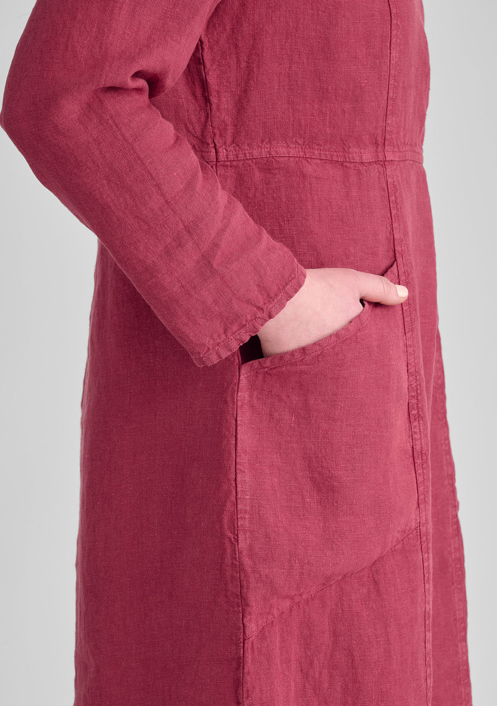 vintage dress linen maxi dress details