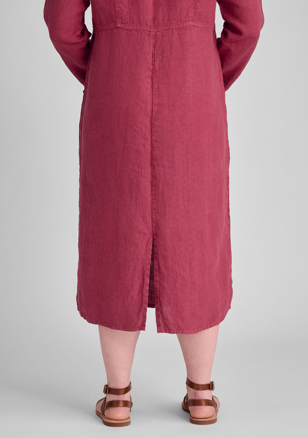 vintage dress linen maxi dress details