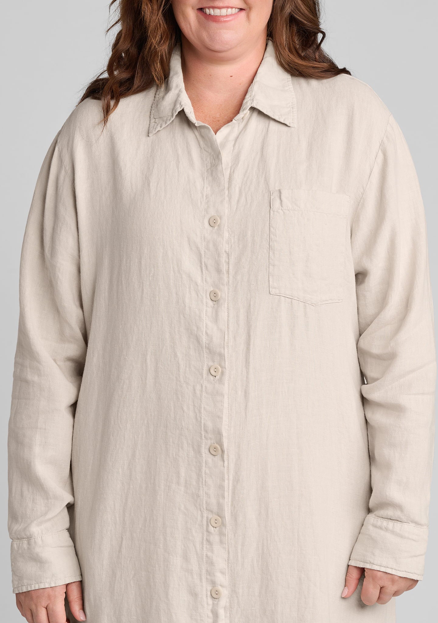 weekender dress linen button down dress details