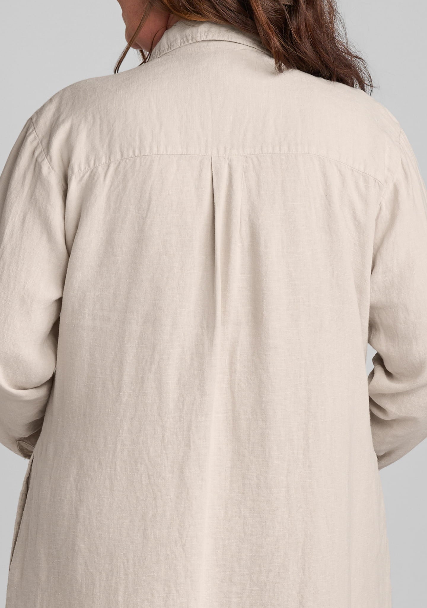 weekender dress linen button down dress details