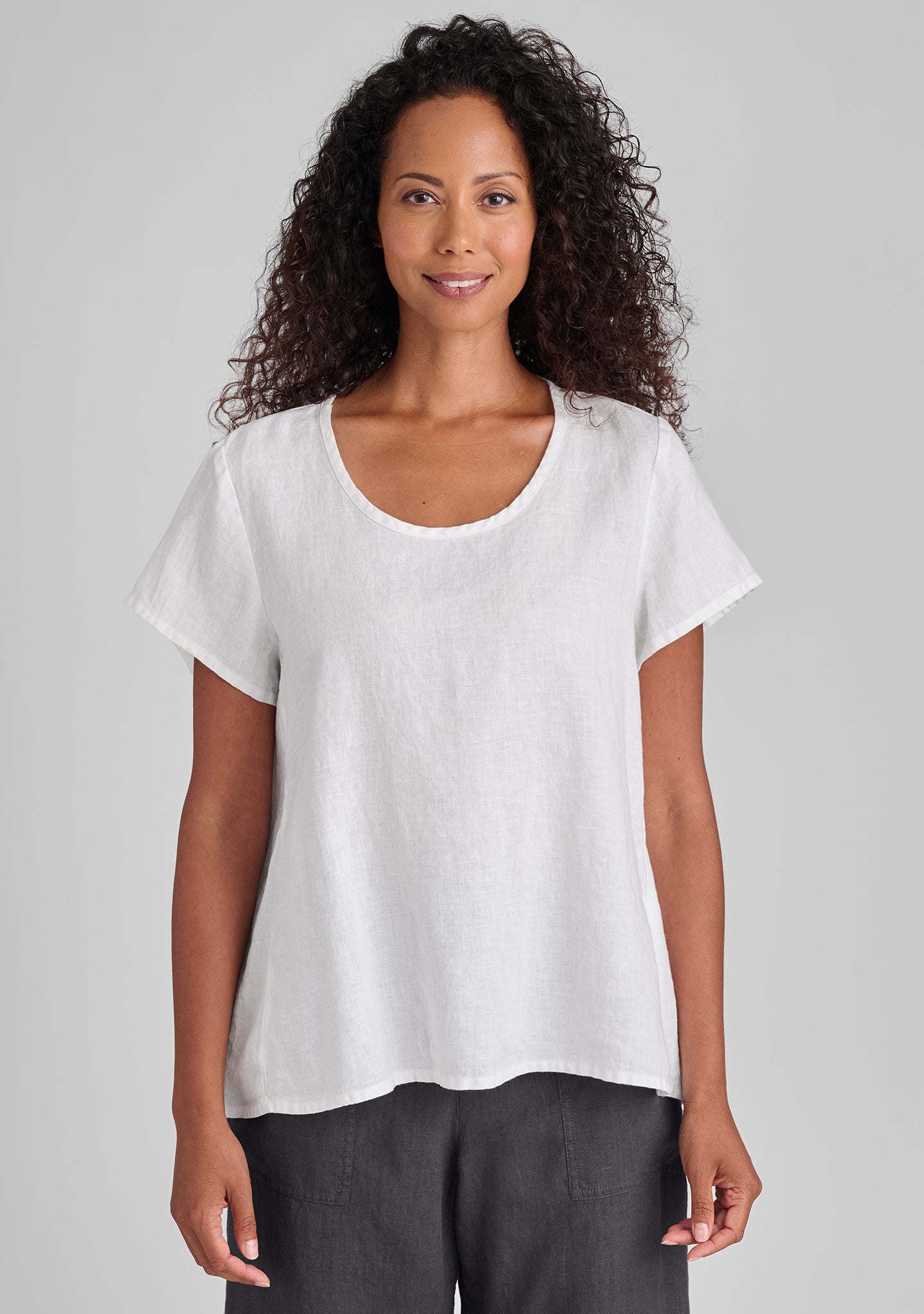 weightless tee linen t shirt details