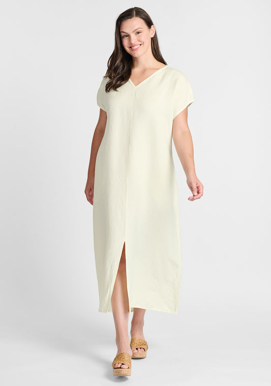 yara dress linen maxi dress white