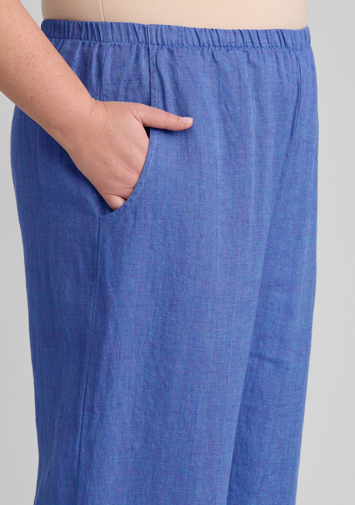 zen pant linen pants with elastic waist details