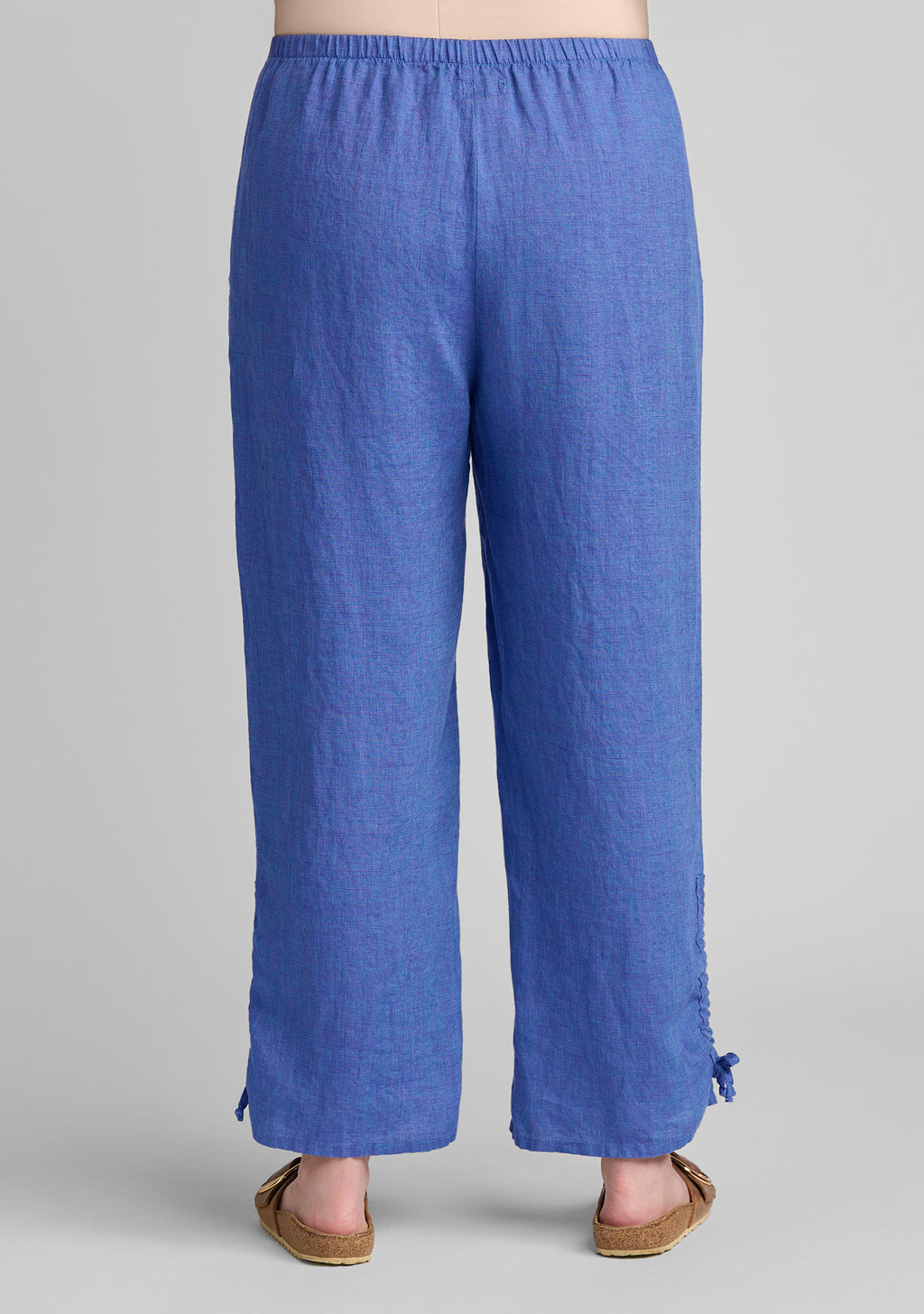 zen pant linen pants with elastic waist details