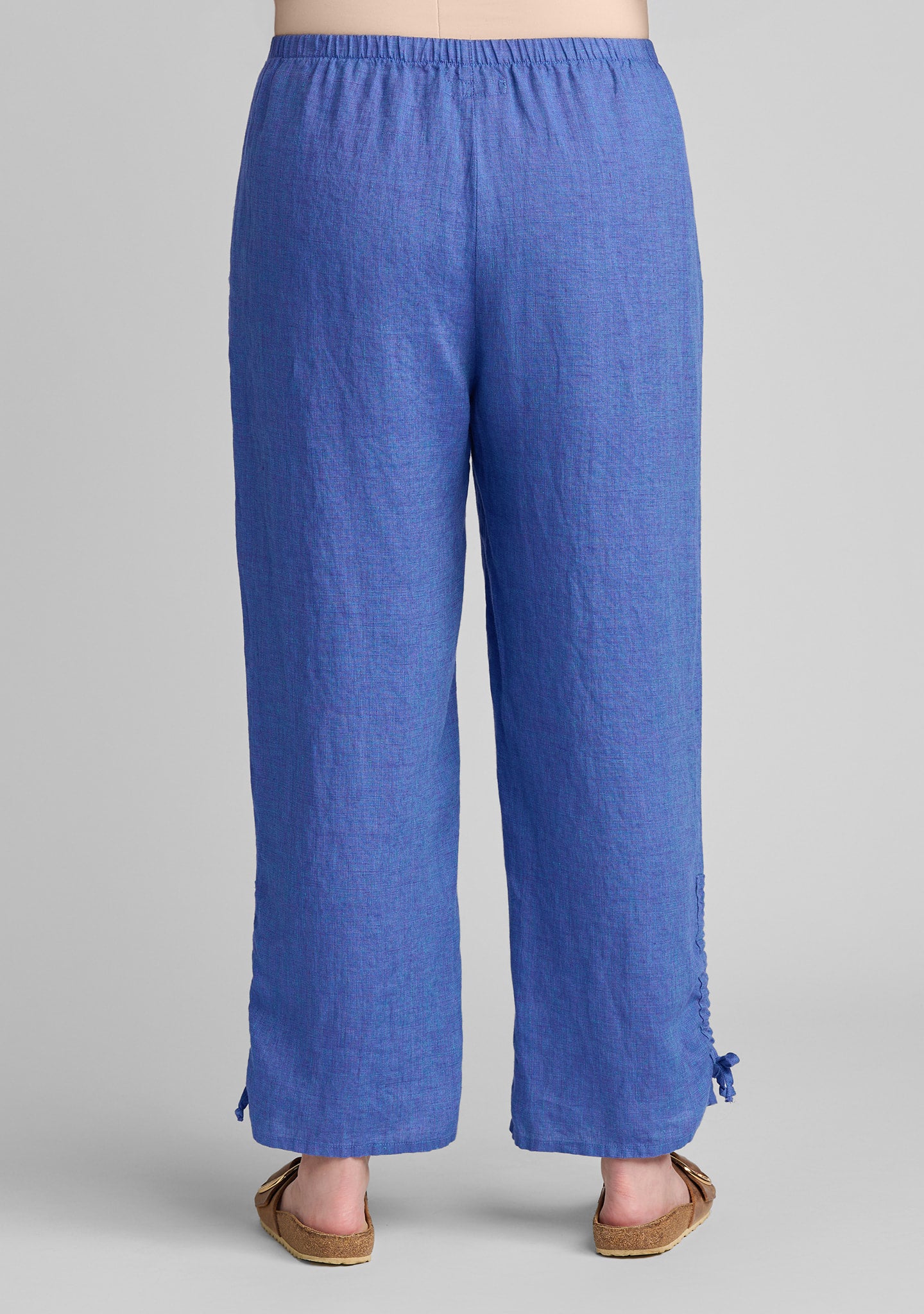 zen pant linen pants with elastic waist details