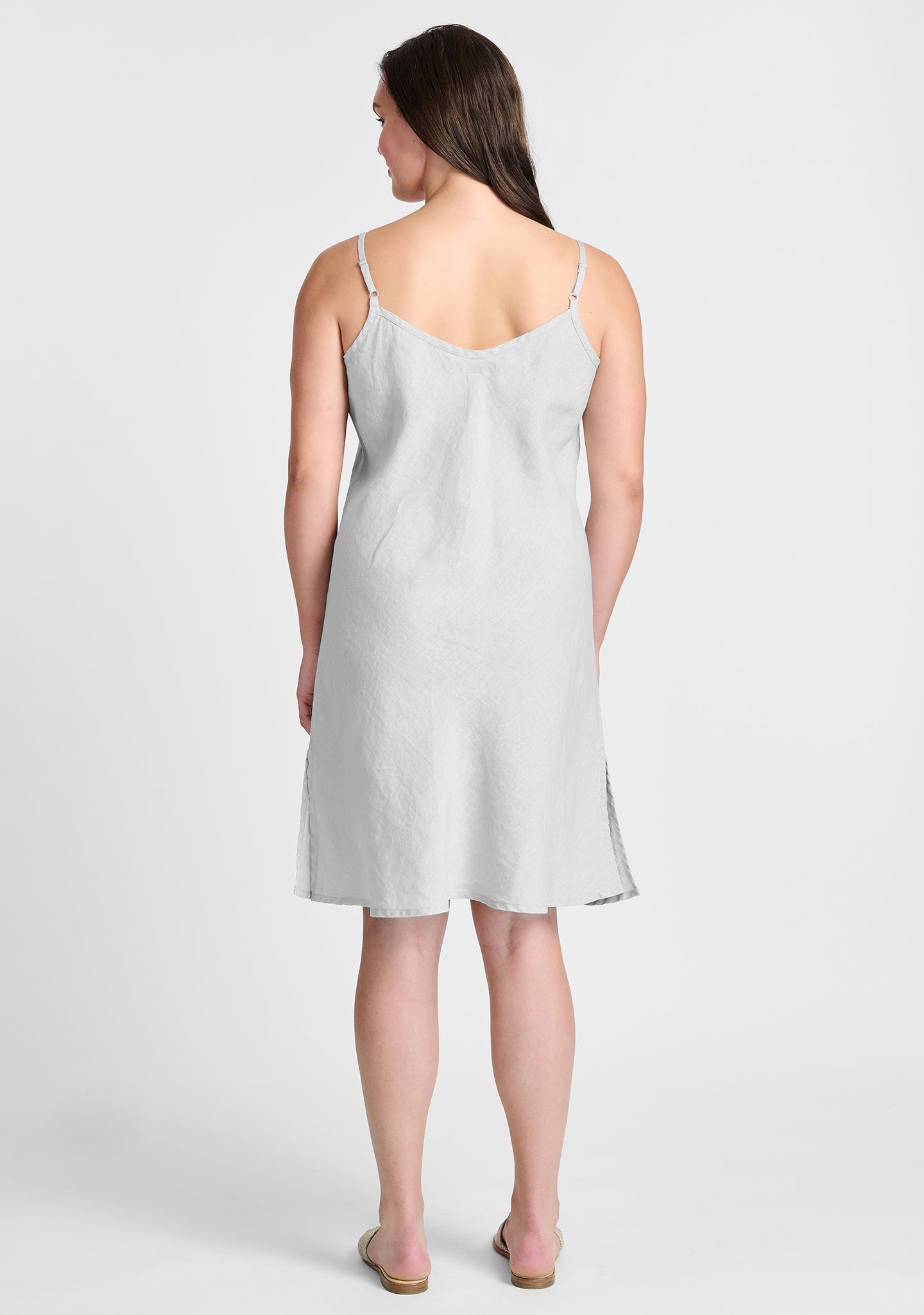 bias slip dress linen dress details