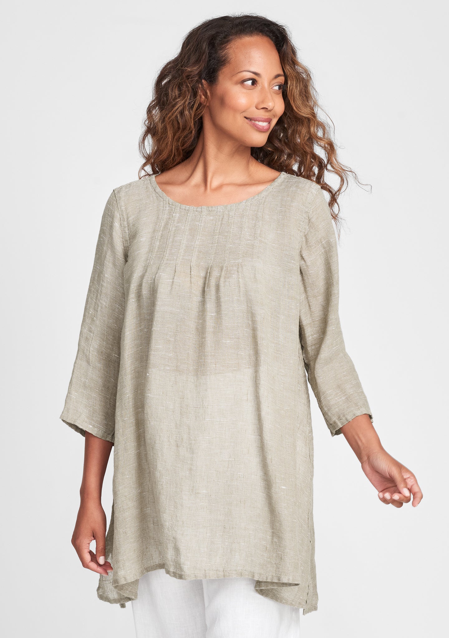 bravo tunic linen shirt natural