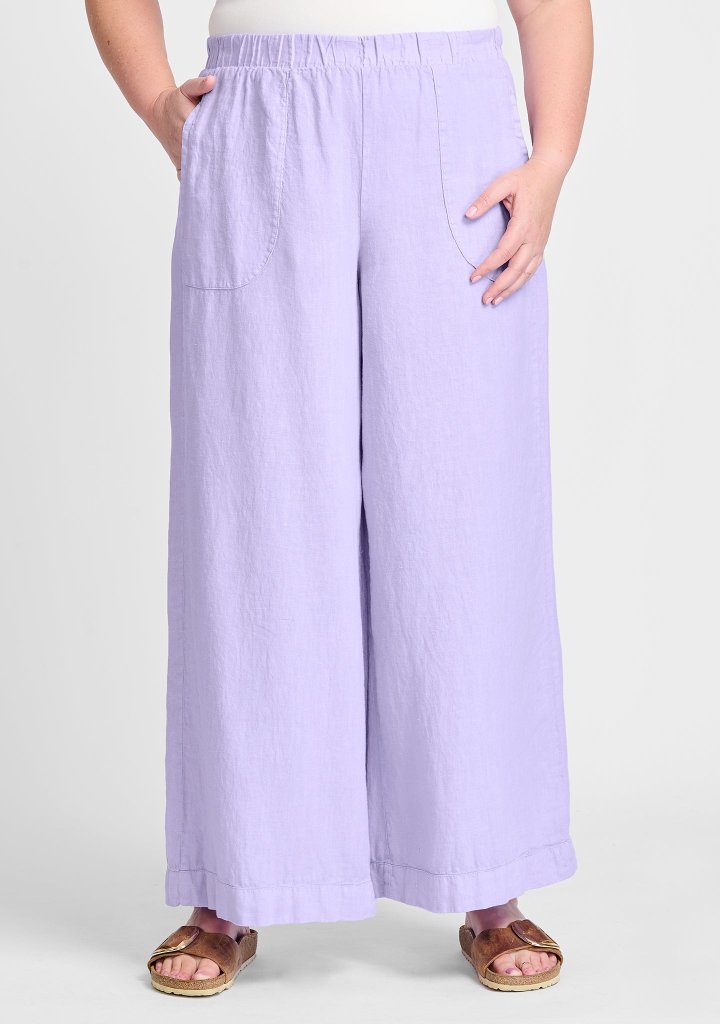brighton pant linen pants purple
