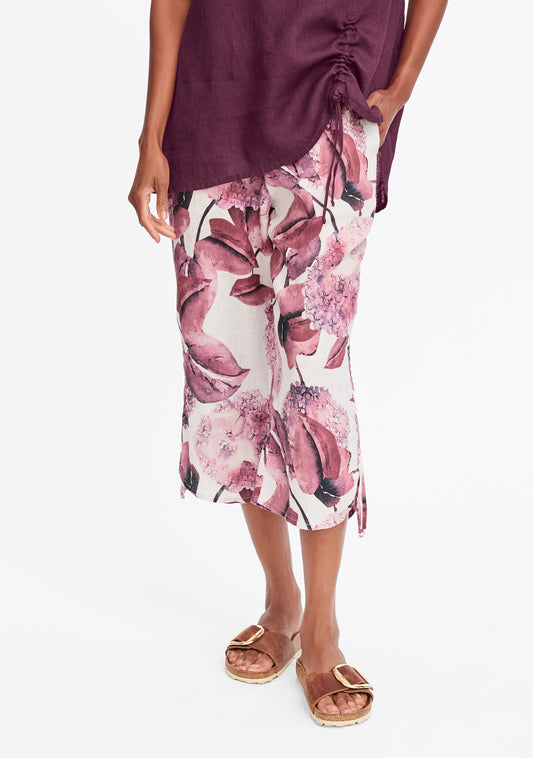 capri pant linen crop pants multi