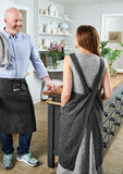 chefs apron linen cross back apron details