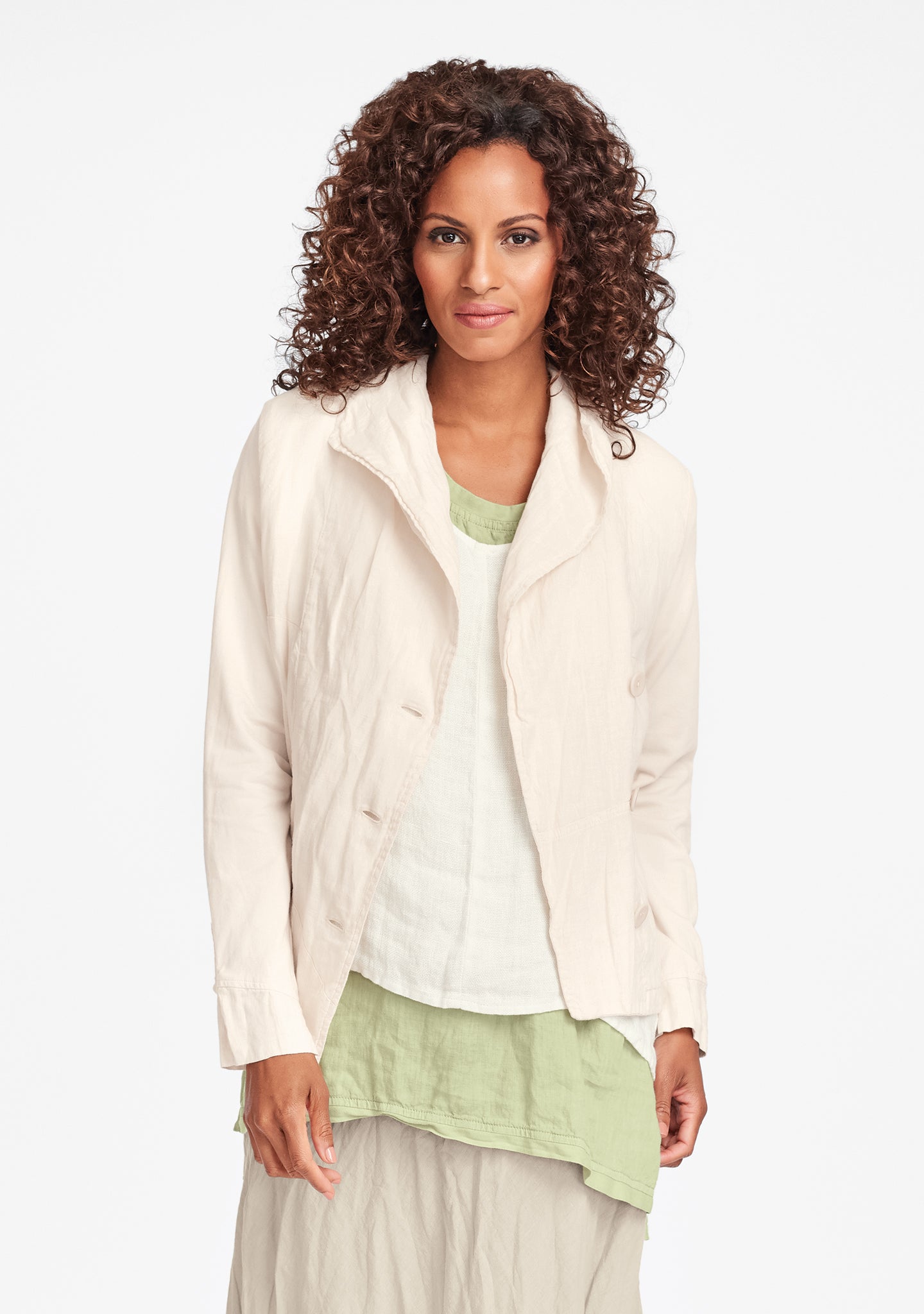 chelsea jacket linen jacket white