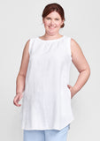 coastal tunic linen tank details