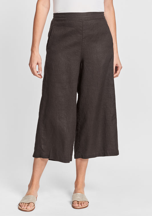 daylily pant wide leg linen pants brown