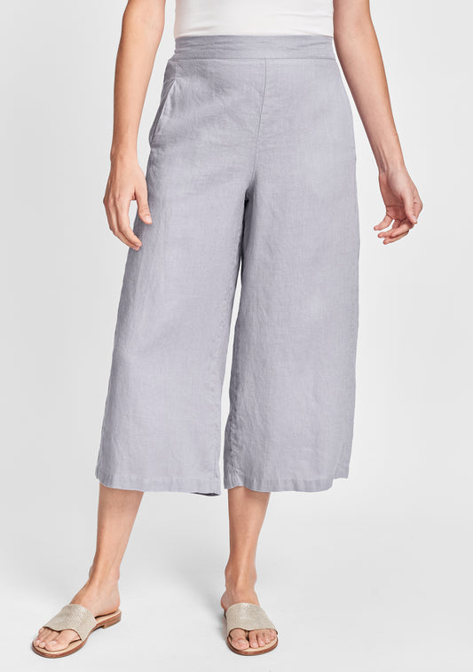 daylily pant wide leg linen pants grey