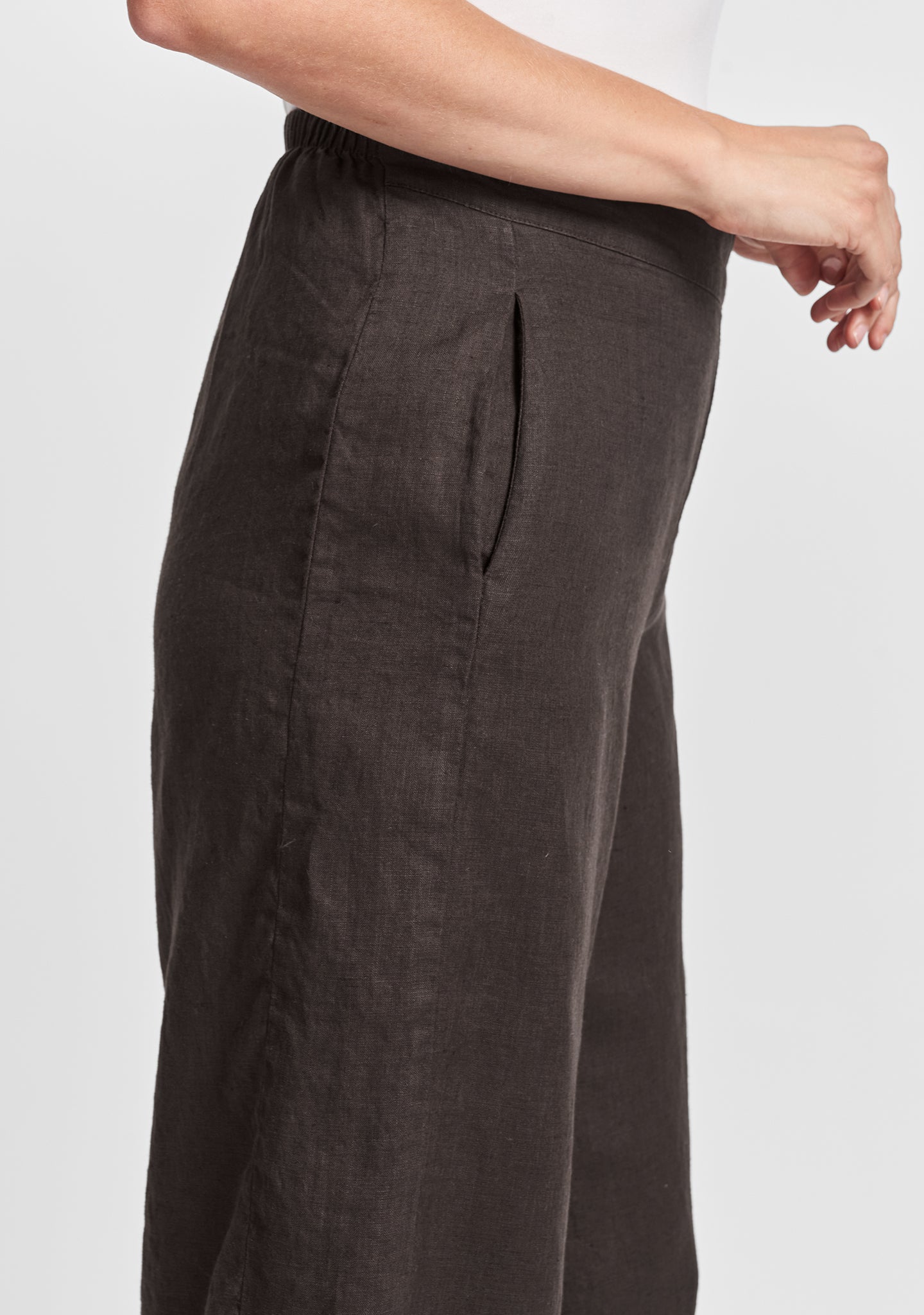 daylily pant wide leg linen pants details