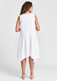 edgy dress linen dress details