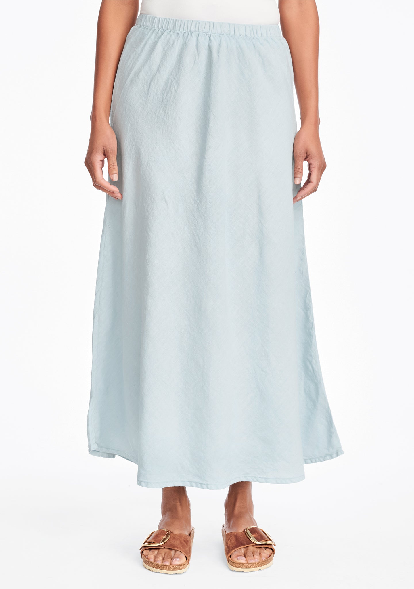 evening skirt linen maxi skirt blue