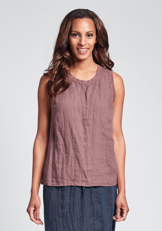 everyday tank linen tank top purple