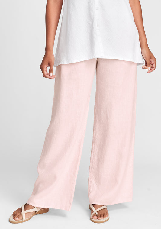 linen pant linen drawstring pants pink