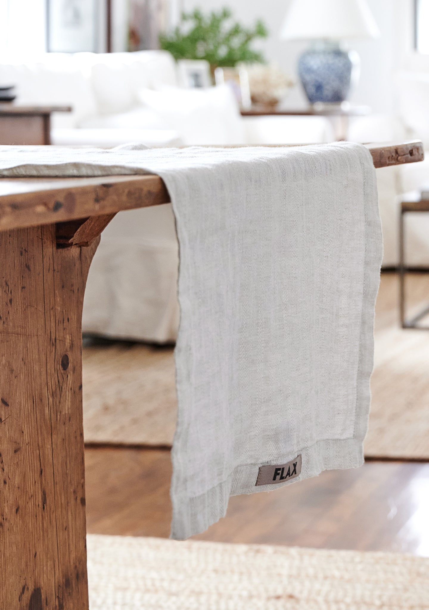 table runner linen runner natural