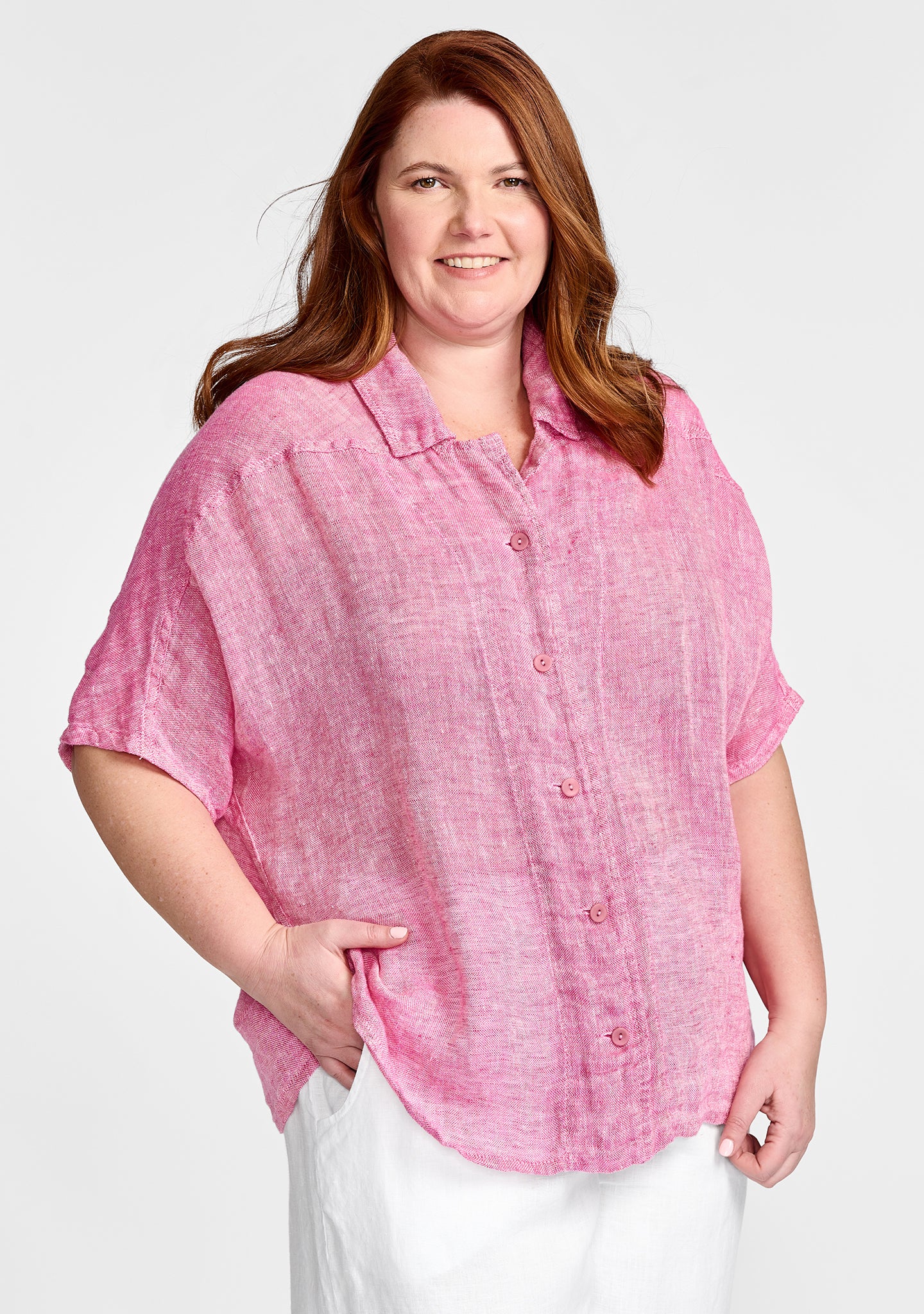 Lauren Shirt - Linen Button Down Shirt