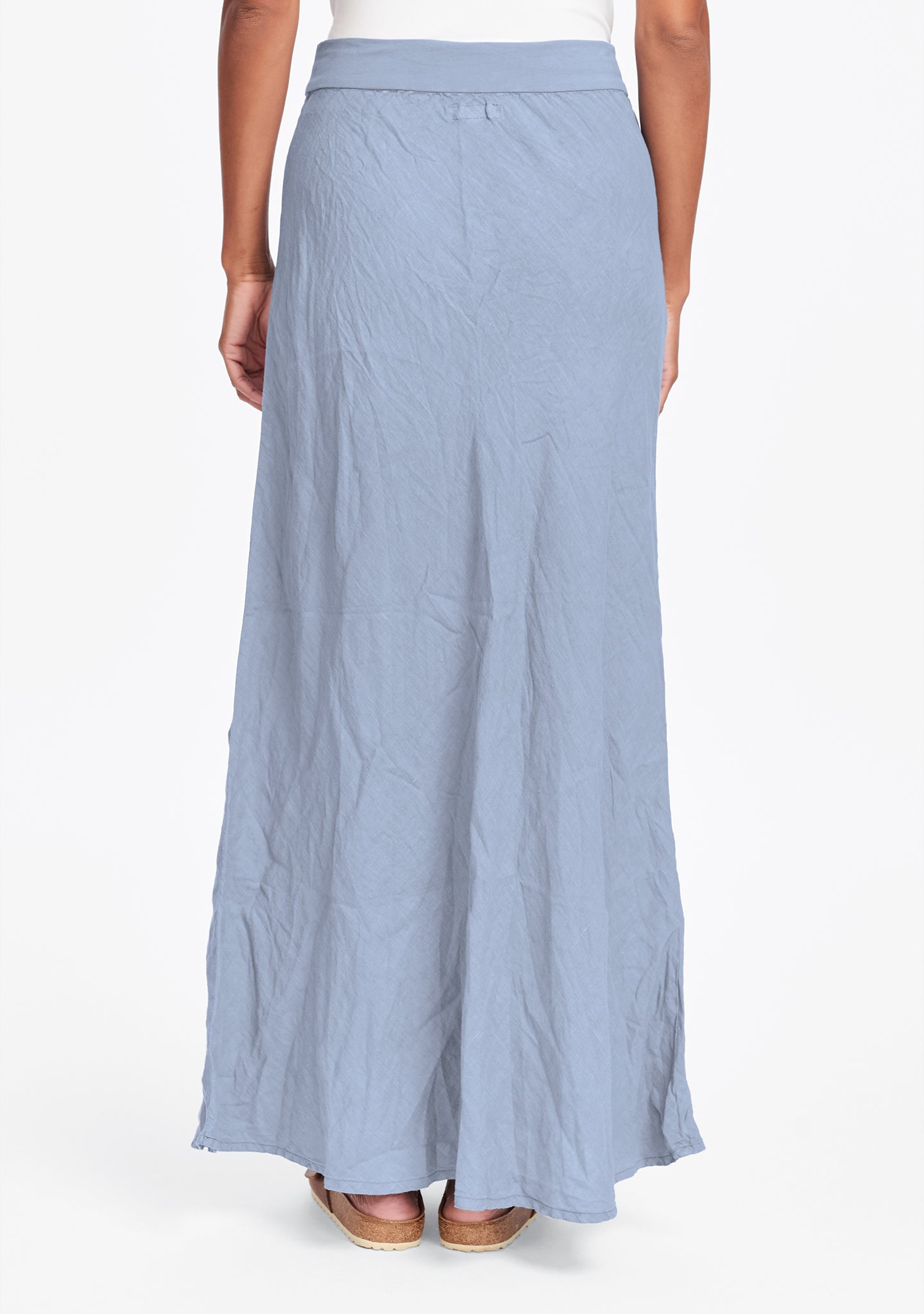 live in skirt linen maxi skirt details