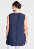 live in tunic linen tank top details