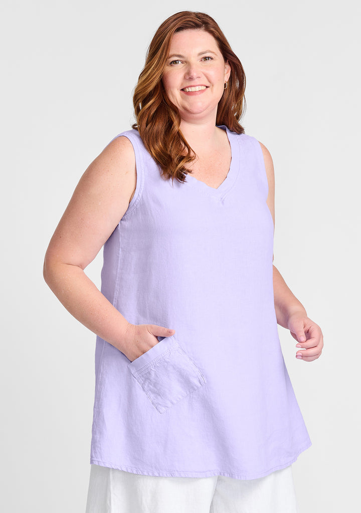 Live Fast Tunic Linen Tunics For Women - FLAX – FLAX
