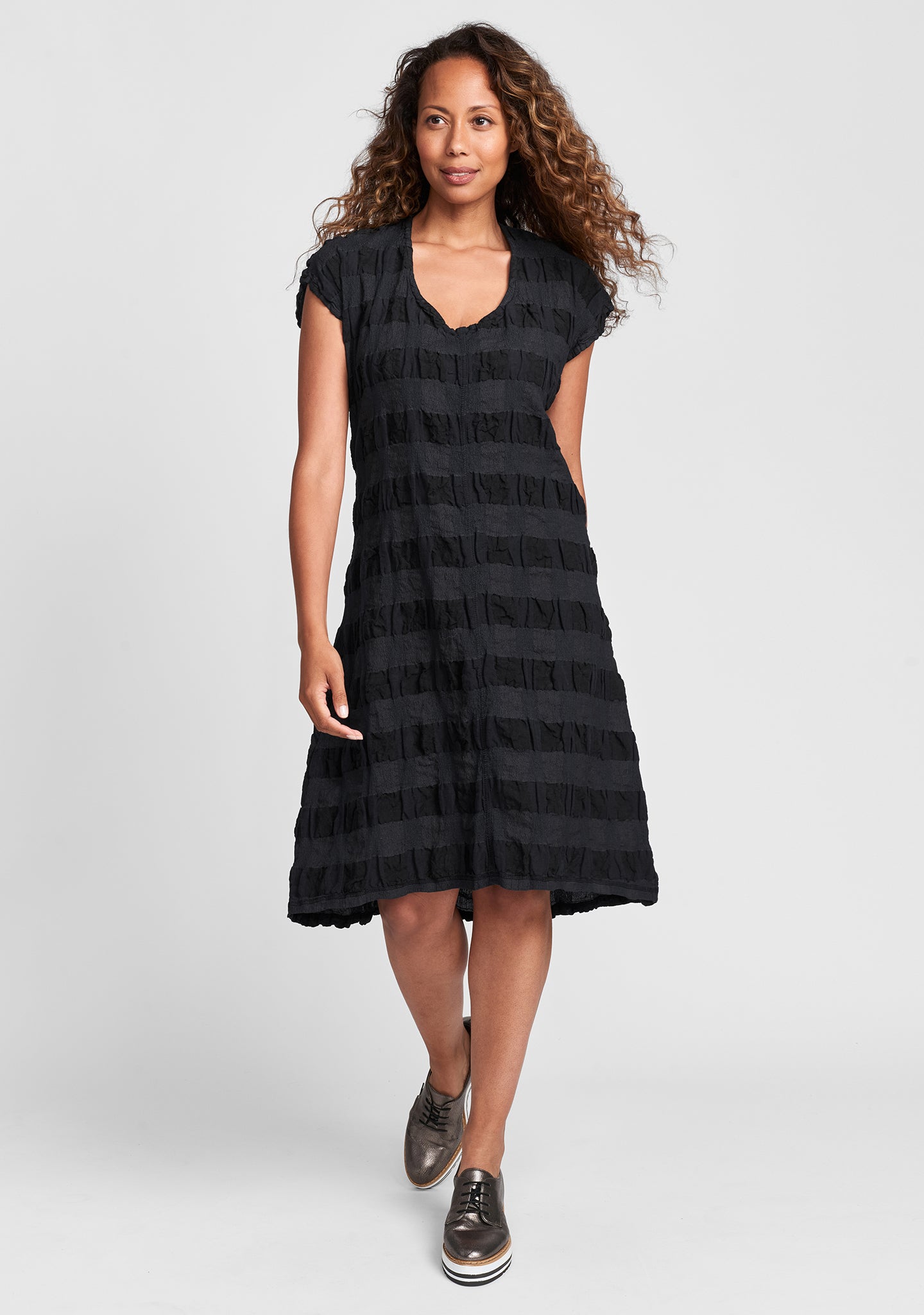 lofty dress linen dress black