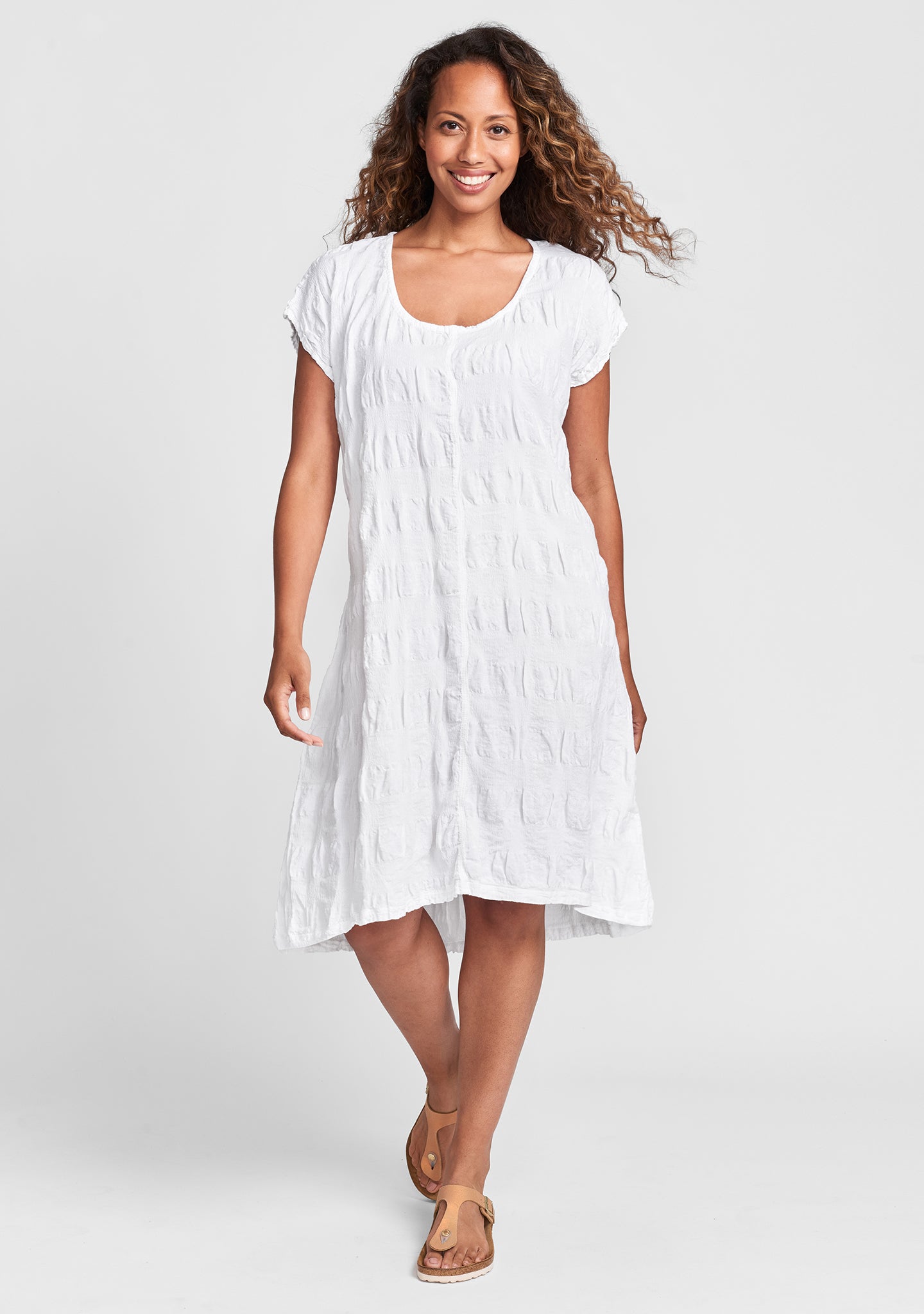 lofty dress linen dress white