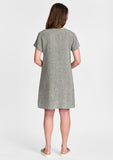 one tuck wonderful linen dress details