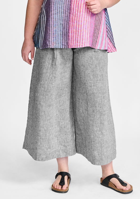 Flax Stretch Linen Blend Crop Pant - Women's Linen Pants