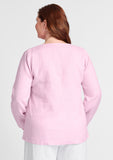 pure top long sleeve linen shirt details
