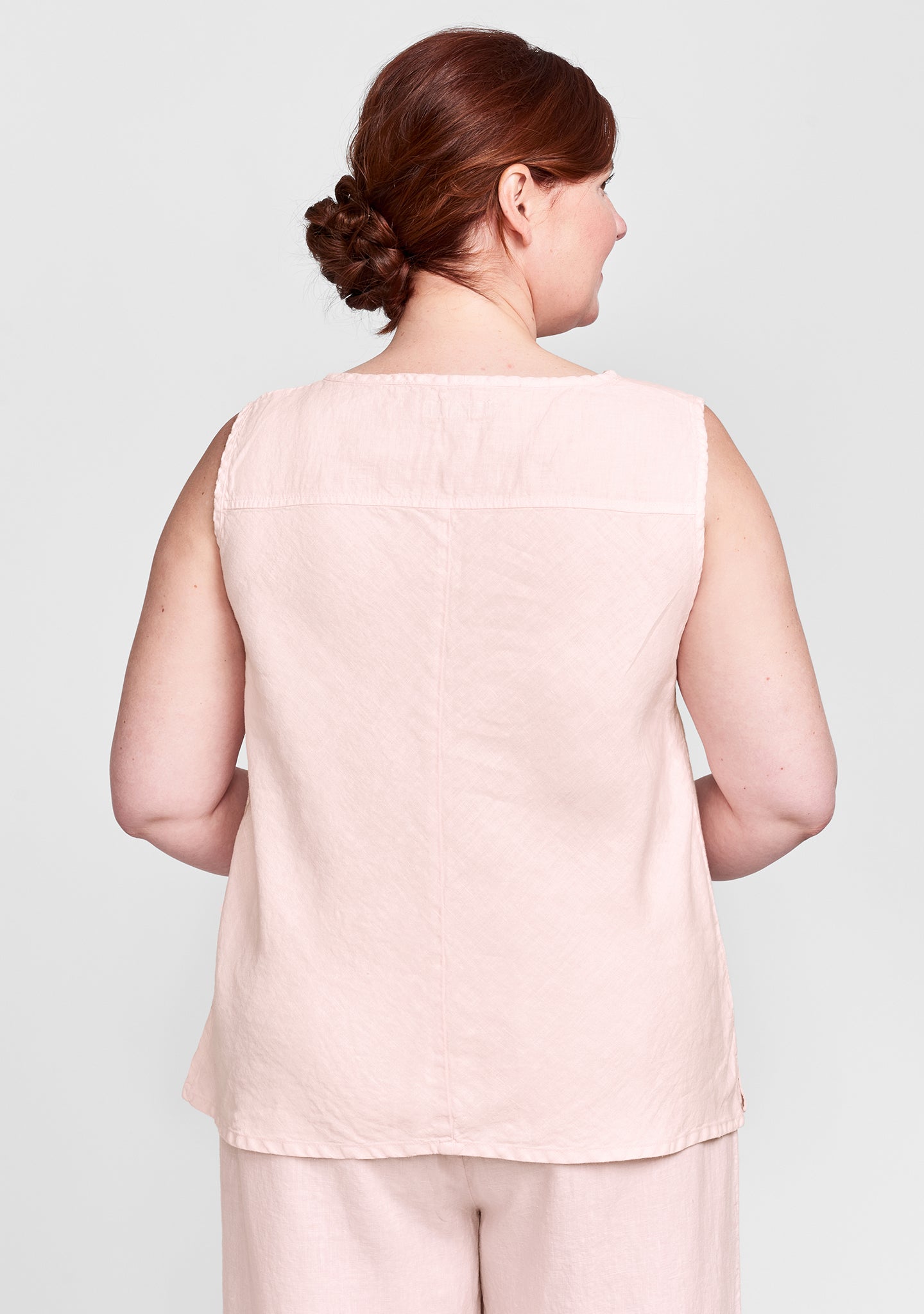 roadie top linen tank top details