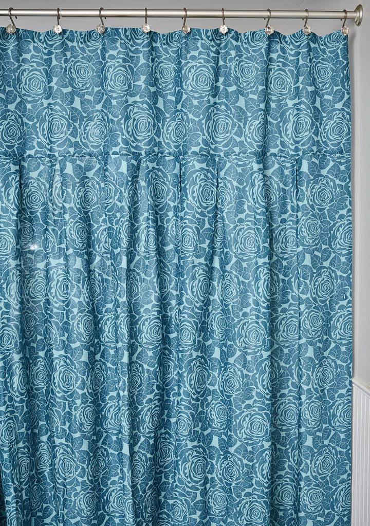 shower curtain linen shower curtain blue