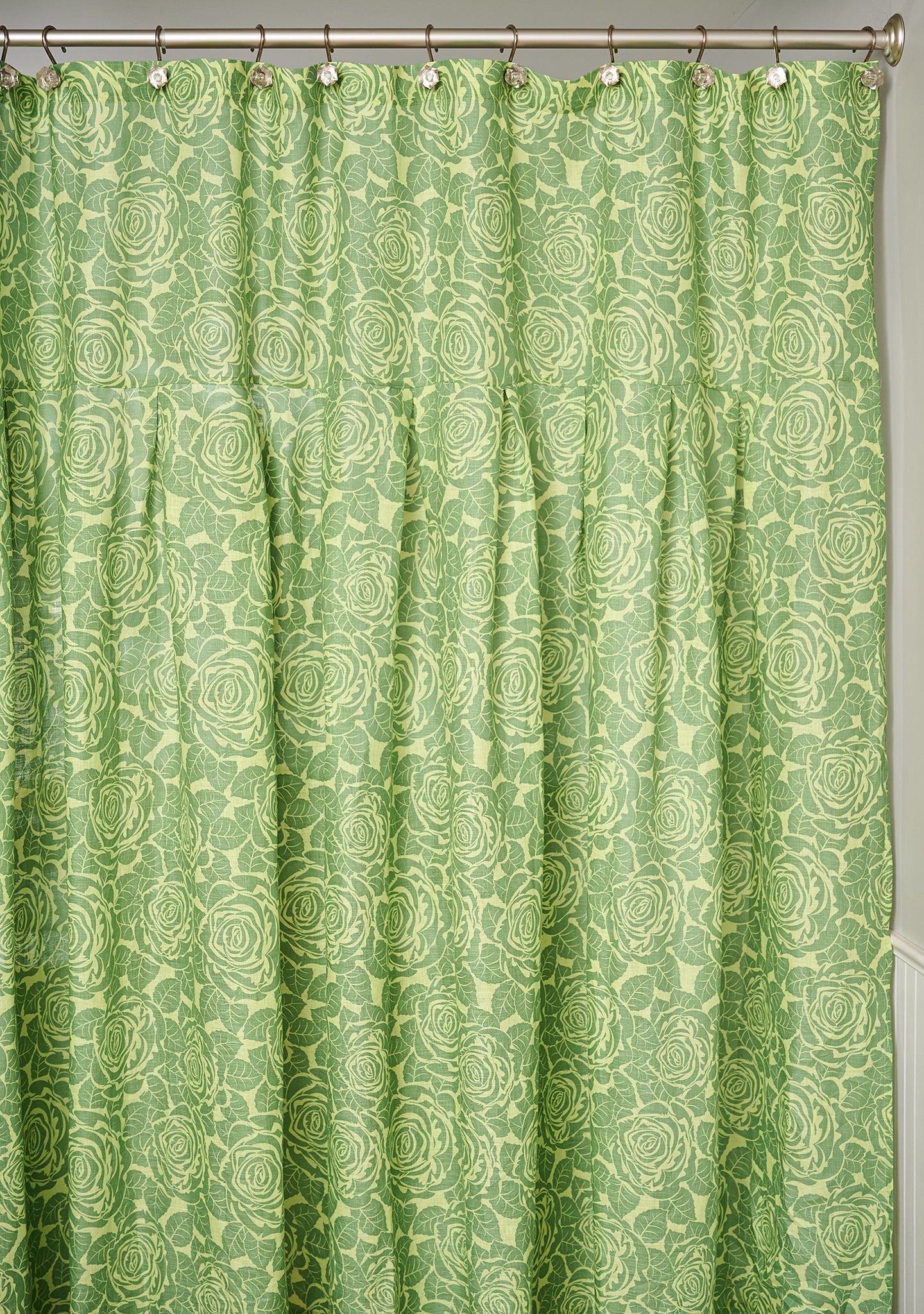 shower curtain linen shower curtain green