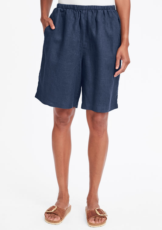 sun shorts linen shorts blue