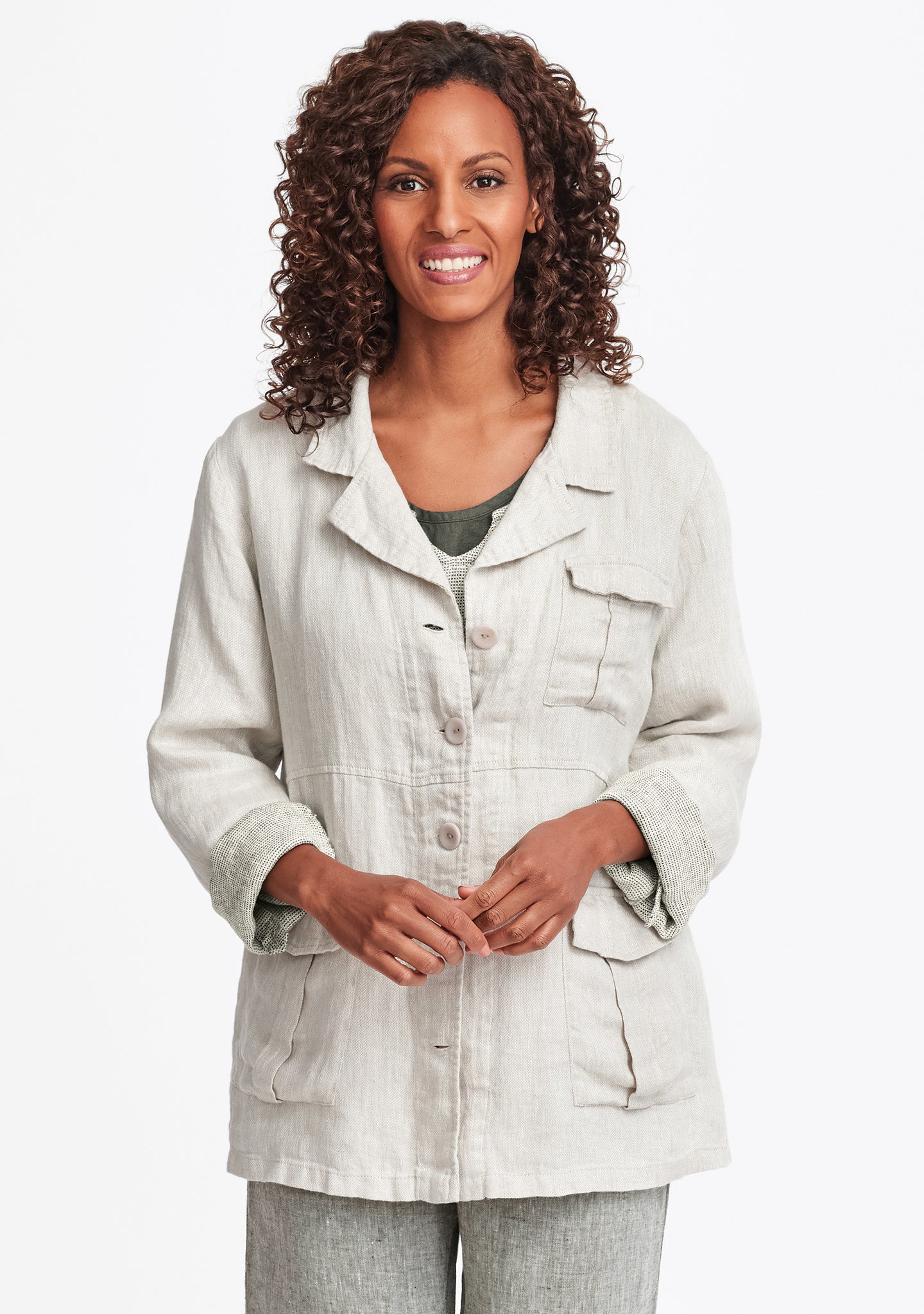 the safari linen jacket natural