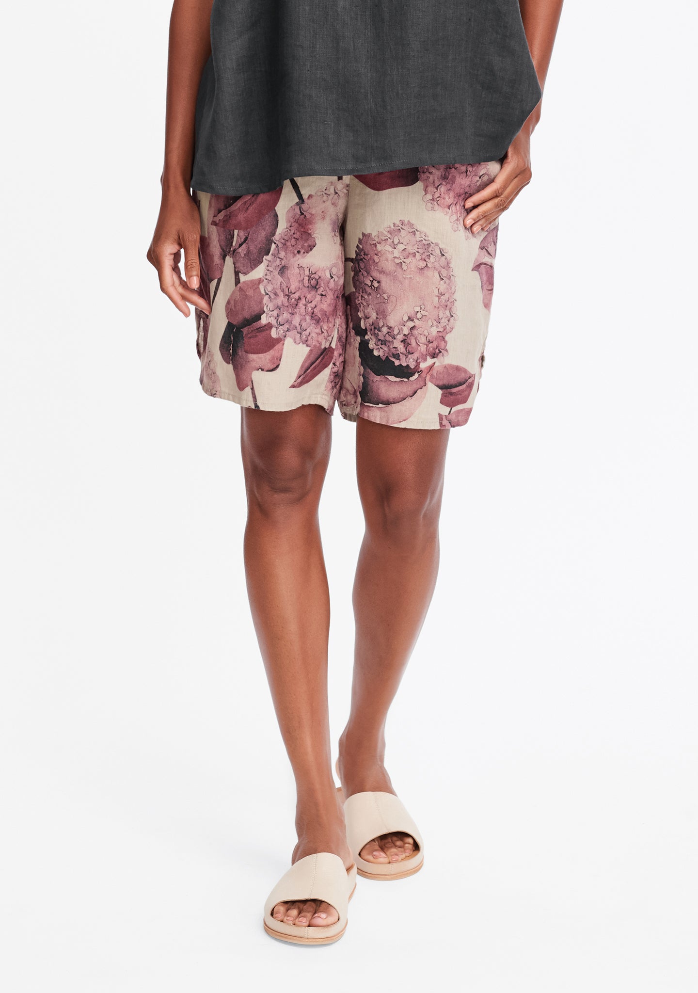 undershort linen shorts multi