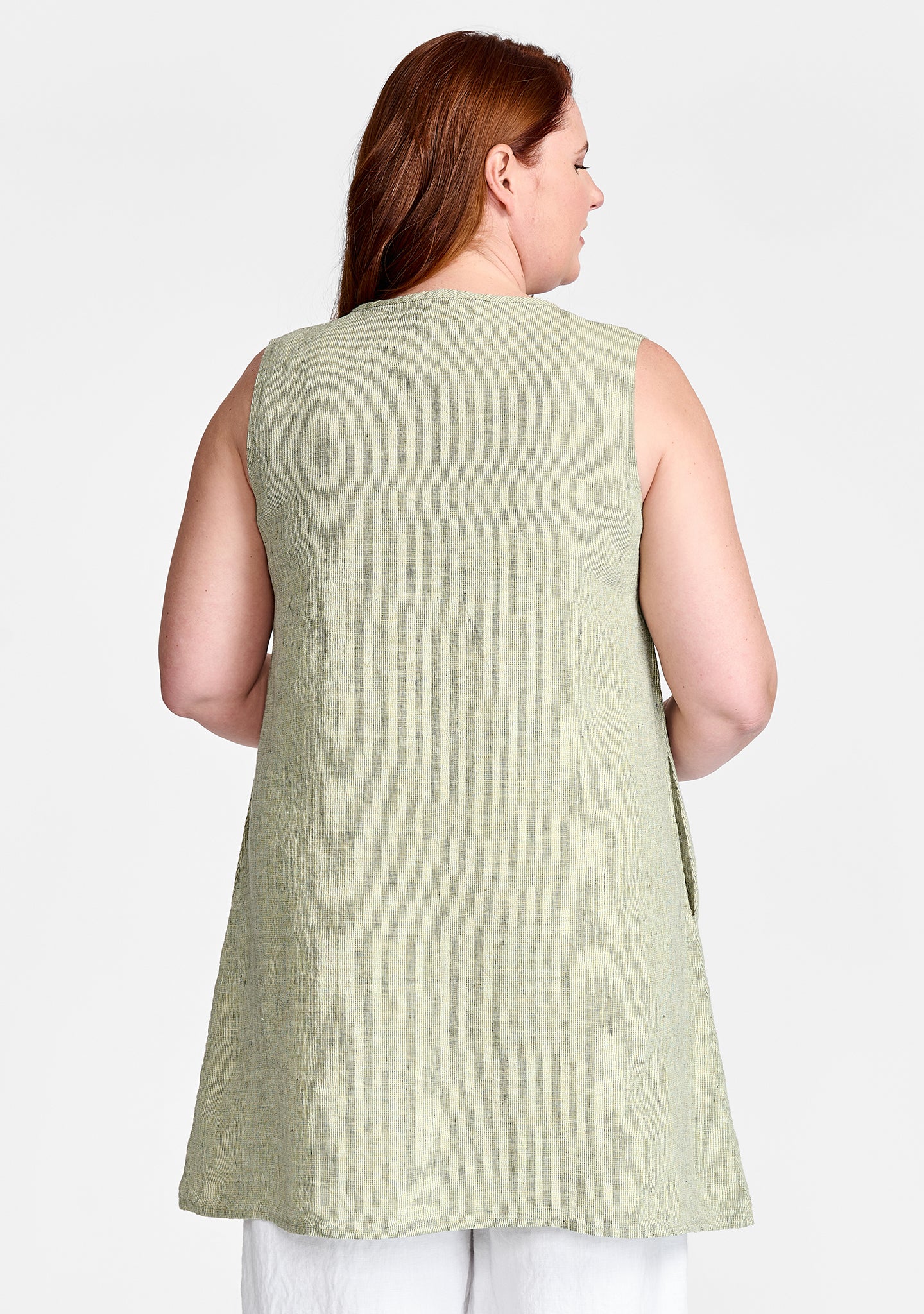 Bloom V-neck Tunic  Womens linen clothing, Flax clothing, Clothes