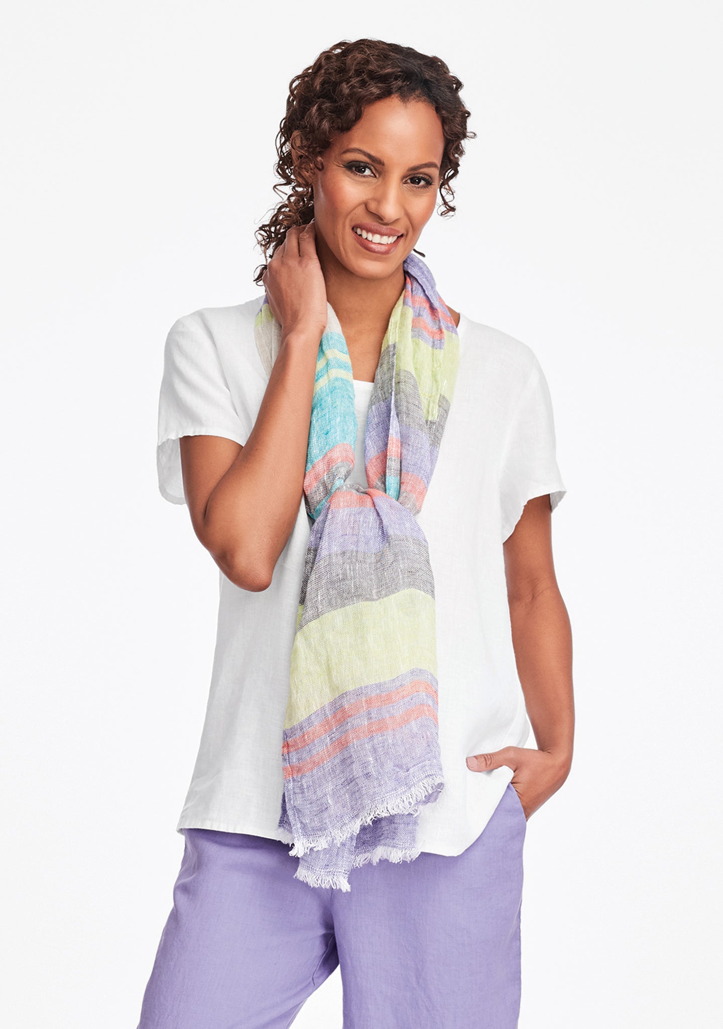 weightless tee linen t shirt white