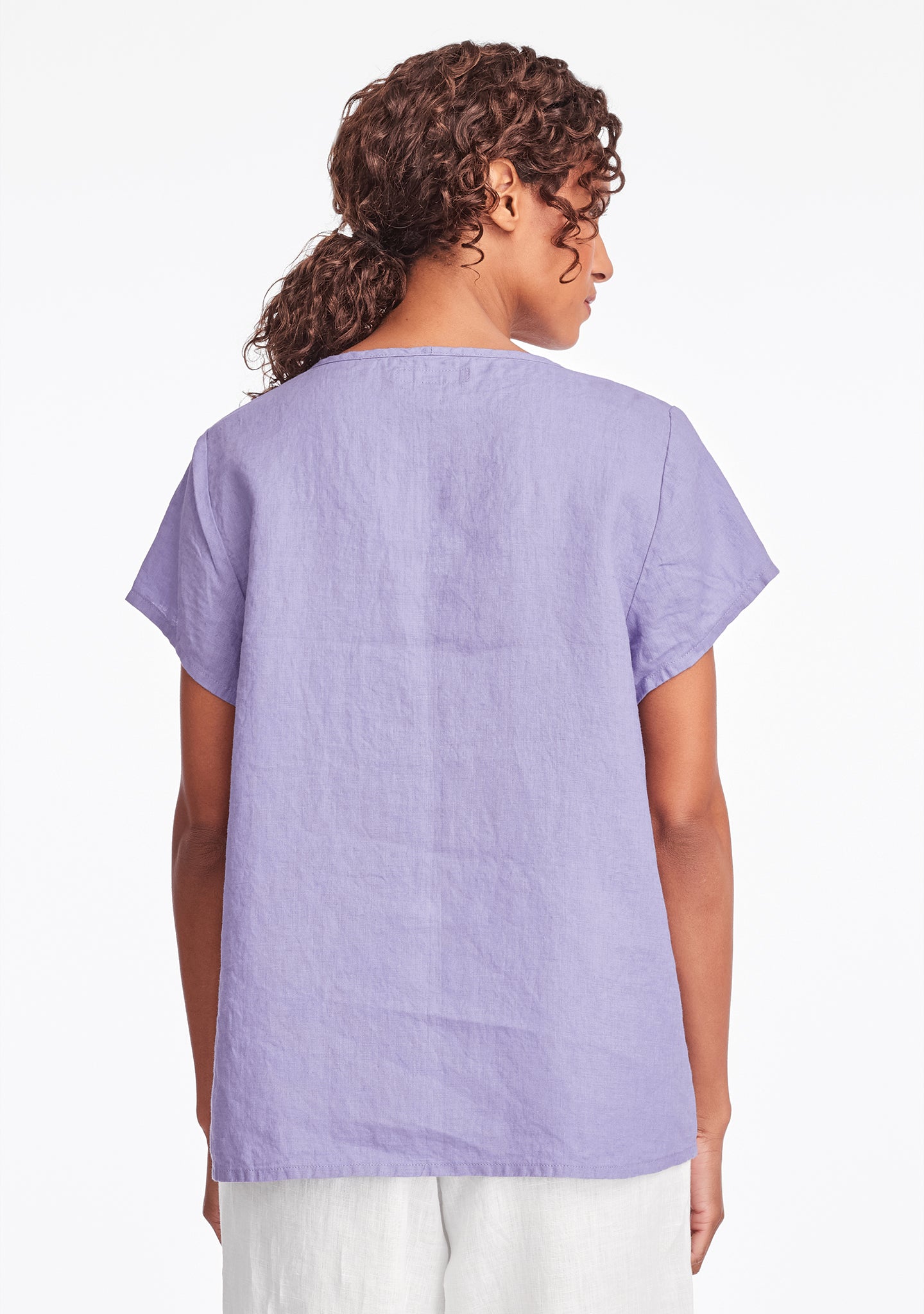 weightless tee linen t shirt details